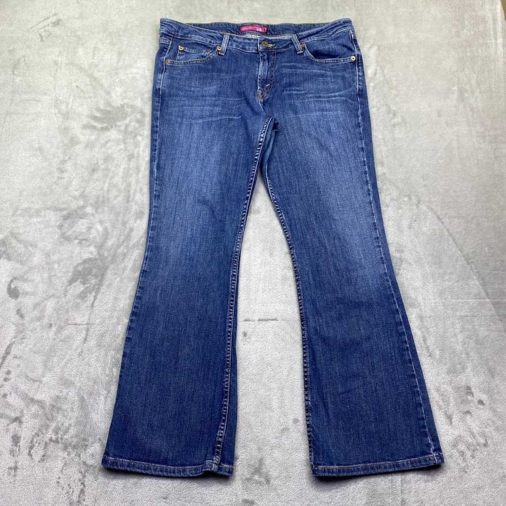 Levis 518 Superlow Bootcut Jeans Youth Sz 13 Short Medium Wash Blue Denim Y2K